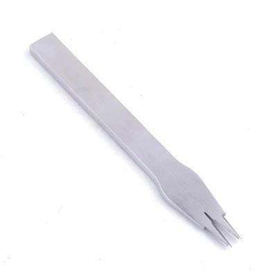 Method cut oblique flat white steel cut European style olive cut diy handmade leather leather production punch tool