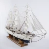 Mettle New Arrival Length 103 CM Wooden Craft Sailboat Model For Garden Decoration