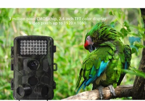 Mini Trail Camera 16MP 1080P Game Camera 2 LCD Small Hunting Trap Camera with IR Night Vision 120 Wide Angle