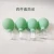 Import Mint green Glass Silicone Massage Vacuum Suction Cupping Cups for Body Face Leg Arm Back Shoulder Muscle and Joint Pain from China