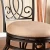 Import modern black counter stool bar iron chair with swivel bar stool from China