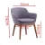 Import Modern chair with wooden style base fabric office chair DU-1710 from China