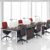 Modern Commercial Office Furniture 4 Seater Metal Frame Leg Office Desk