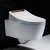 Import Modern luxury gold soft close bathroom automatic intelligent electric heated bidet smart toilet seat cover from China