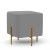 Import Modern style green velvet ottoman stool chair with gold base for living room from China