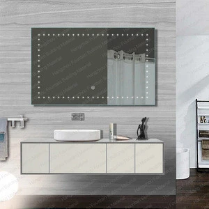Modern Style MDF PVC Wood Bathroom Furniture Vanity Wall Mounted Hotel Project Design With UL IP44 Led Mirror Bathroom Cabinet