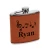 Import Monogram Personalized Leatherette Wrapped Stainless Steel Hip Flask from China