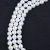 mother of pearl shell beads for jewelry making , natural round oyster shell beads
