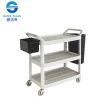 Multifunctional Large Dinner Trolley ,Janitor Cart For Restaurant With Bucket