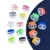 Import Mushroom Plastic Customized Colors Round Spring Cord Lock Plastic Drawstring Lock Stopper For Hats Bags from China
