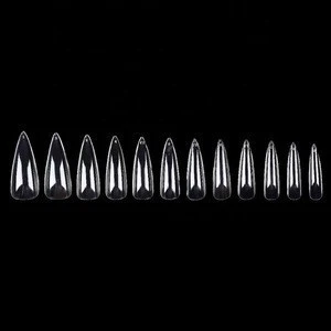 Nail art manicure French Half-covered Cusp Artificial Fingernails Acrylic Nail Tips