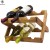 Natural 6 bottles Bamboo Foldable Countertop Wine Rack