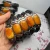 Import Natural Baltic Russia old Amber Ring face inlaid with cowhide Amber Bracelet from China