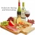 Import Natural bamboo Cheese Board Cutting Board with Cutlery tray Set with Slide-Out Drawer from China