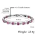 Import Natural Gemstone Adjustable Magnetic Bracelet Wholesale Luxury Silver Crystal Women Stainless Steel Jewelry Bracelets from China