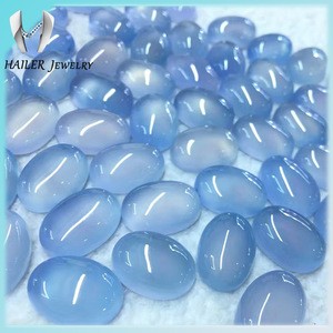 Natural L-blue Chalcedony Cabochon Blue Chalcedony Stones Price
