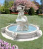natural white marble hand carved garden water fountain