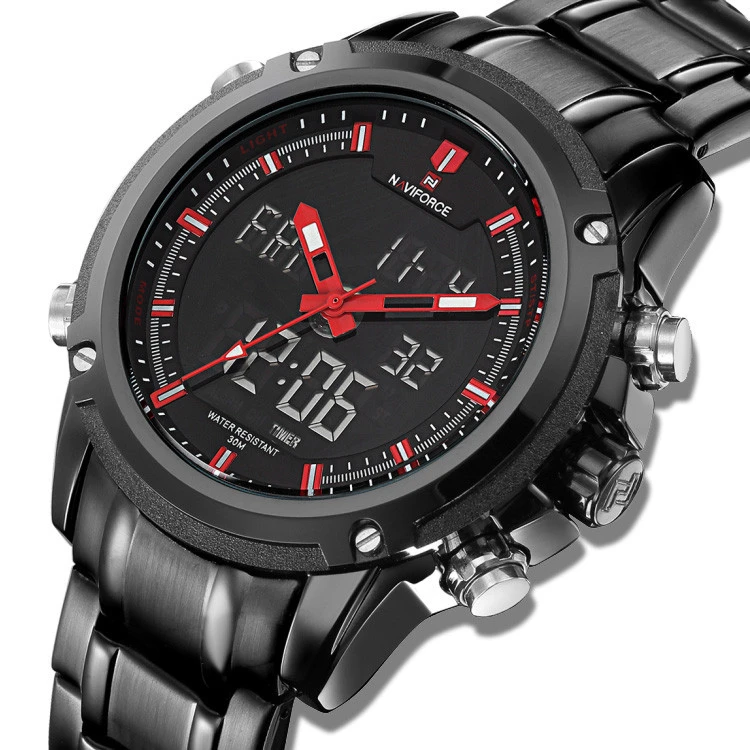 NAVIFORCE 9050 luxury watch Display Mens 3ATM Waterproof Multifunction Wrist Watches top 2019 hot sale