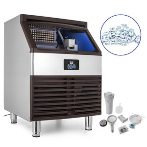 New Commercial Ice Maker Machine Auto Clear Ice Cube Maker Machine 200kg/440lbs