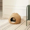 New Design Best Selling High Quality Natural Water Hyacinth Bed for Cats and Dogs Handmade Rattan Pet House in Vietnam