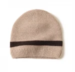 New Design Custom 100% Cashmere Kids Knitted Hats Baby Winter Beanie Cap