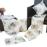 New Design Embroidered Satin Jute Table Runner For Round Tables
