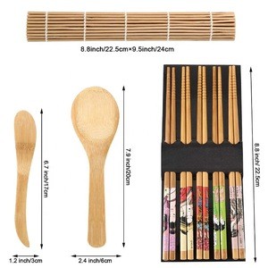 New Design Japanese Bamboo Sushi Making Kit Home Office Party Homemade Beginner Sushi Maker Tool Set
