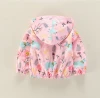 New design little girl like clothes beautiful flower pattern baby girls jacket