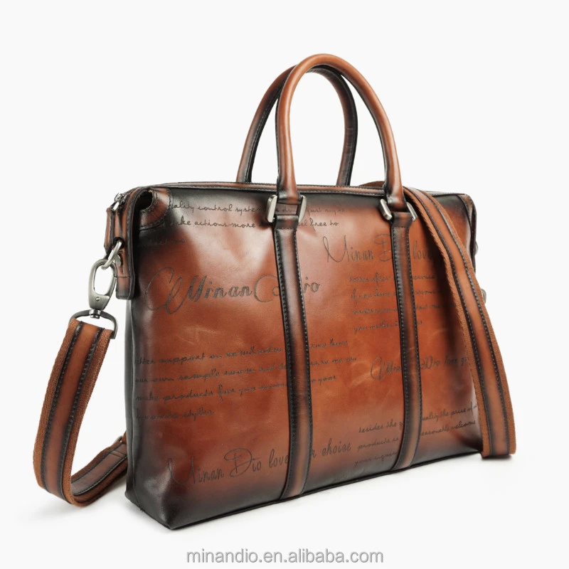 New design with great price Vintage Genuine Leather Briefcase for Men