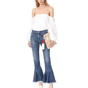 New Fashion Stretchy Flare Denim Jeans Women