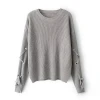 New fashion womens spring pullover long sleeve knit sweater