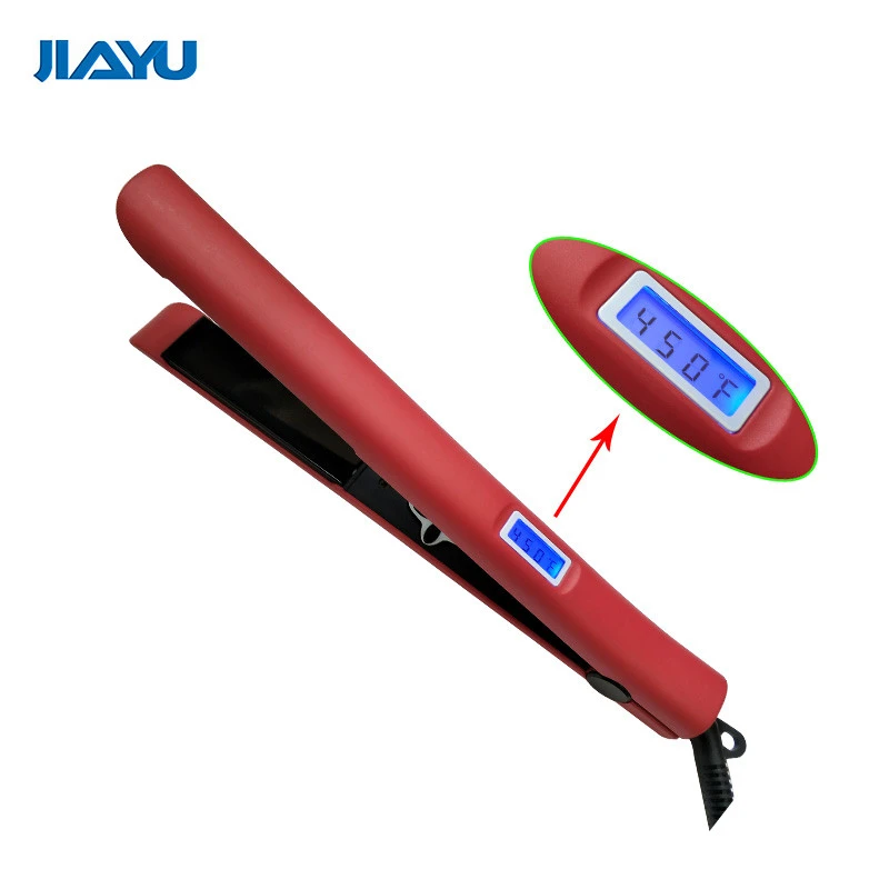 New hair straightening hair styling tools wholesale LCD display with private label