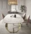 Import New Italian Style Luxury Villa Dining Table High-end Atmosphere Modern Minimalist Marble Luxury Stone Slab Dining Table from China