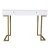Import new lunch  console table luxury gold console table with golden metal leg from China