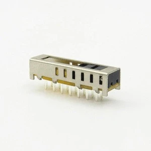 New product! 0mm knob height slide switch 6 way 6 position Slide Switch