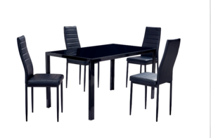 New Products Modern Glass Dining Table Set