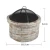 Import New smokeless wood burning  magnesia stone brazier bowl Circle concrete fire pit for garden from China