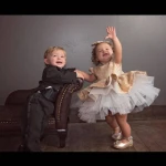 New Style Baby Birthday Gold Dresses Girls Spanish Lotia Ball Gowns with Bow Boutique Infant Baptism Dress