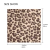 New style Women Animal leopard Print square scarf Neck Scarf Silk Satin Neckwear Handkerchief customs logo