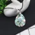 Import New Zealand colorful abalone shell square and water drop pendant necklace for women from China