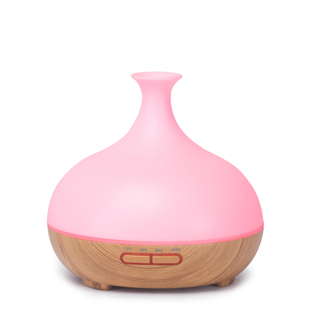 Newest Electric Aromatherapy Purifier Essential Oil Wood Aromatic 7 Led Color Air Humidifier Aroma Diffuser