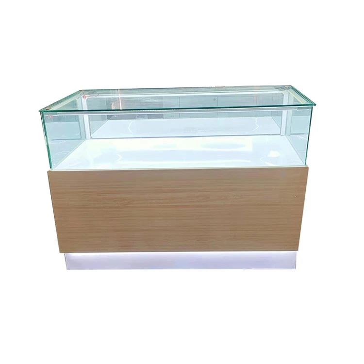 Newest Hot Sale welding structure iron baking paint glass phone mobile phone display cabinet