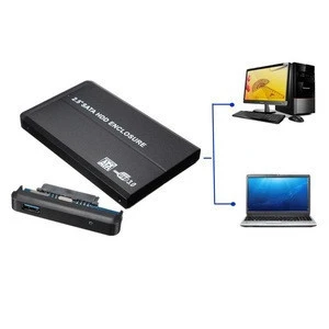 Newest USB 3.0 SATA HDD Enclosure 2.5" IDE Hard Drive Disk HDD External Case Enclosure Box 5Gbps Max with USB Cable