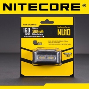 NITECORE NU10 CRI 115 Lumens IP66 Outdoor Walking Camping Rechargeable LED headlamp