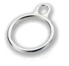 Non lock O- type round ring zipper slider for fashion garment production