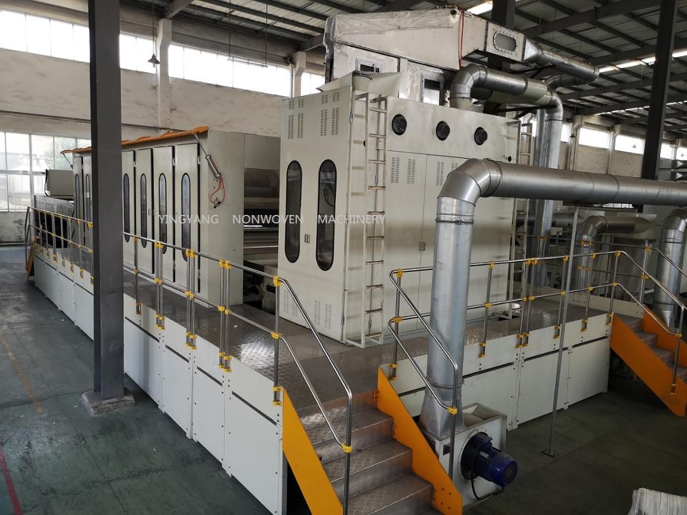 Nonwoven microfiber artifical leather production line