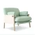 Import Nordic fabric sofa single living room leisure chair simple modern bedroom custom wholesale from China