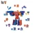 number 4 transform a robot , DIY building blocks number robot