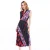 Import OEM apparel women clothing 2018 latest design elegant clothes waist tight flare floral print women dress summer 2017 from China