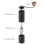 Import OEM Black Home Wall Mounted Mill High Quality Hand Held Manual Wooden Coffee Grinder from China